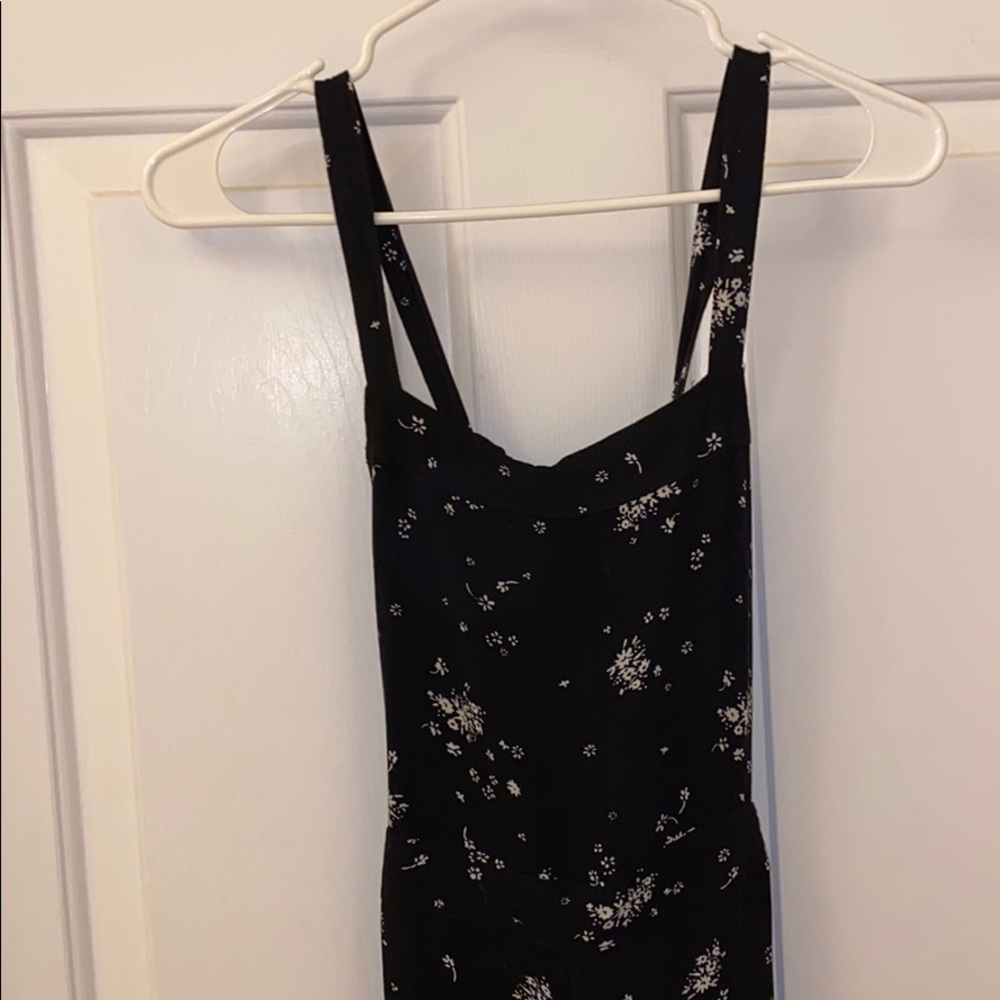 Free People Open Back Floral Jumpsuit